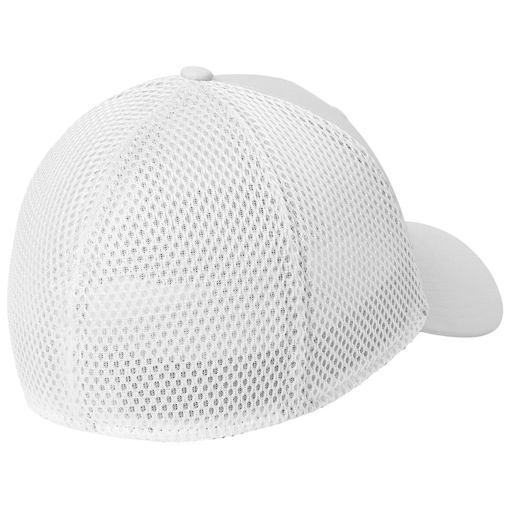 New Era White 39THIRTY Performance Stretch Mesh Cap