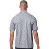 North End Men's Classic Navy Heather Eclipse Jacquard Polo