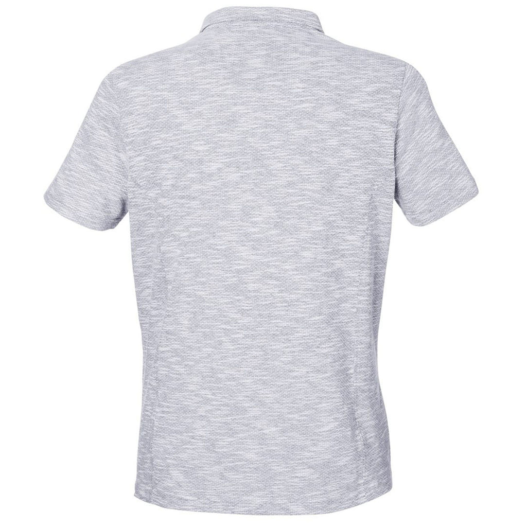 North End Women's Platinum Heather Eclipse Jacquard Polo
