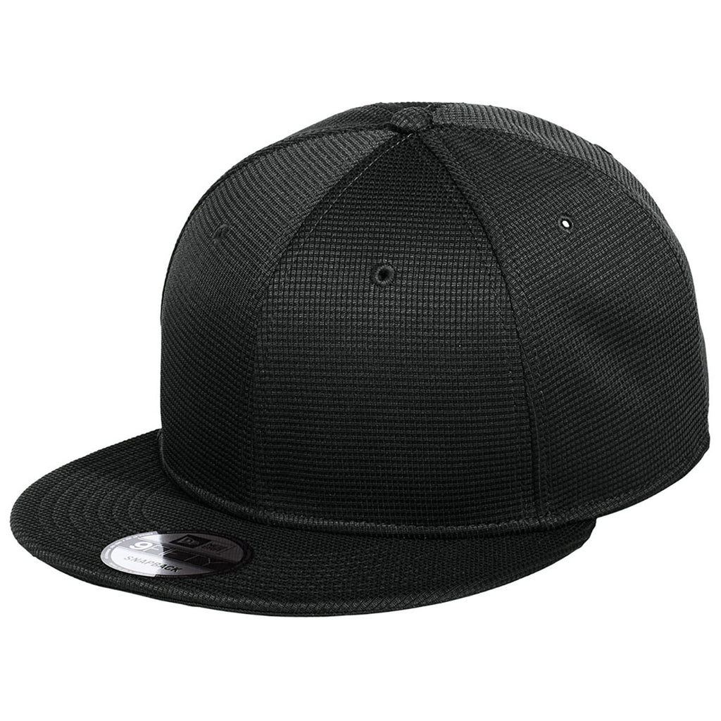 New Era Black Pivot Flat Bill Snapback Cap