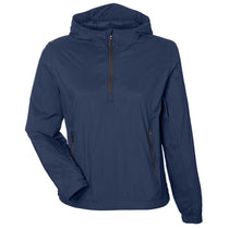 North End Women's Classic Navy/Carbon Aura Lightweight Packable Anorak