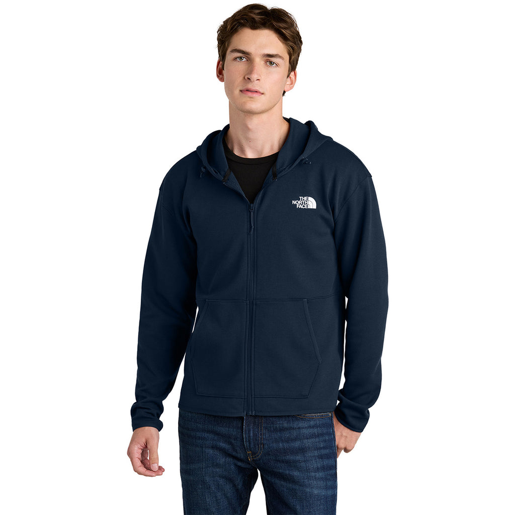 The North Face Men's Summit Navy Double-Knit Full-Zip Hoodie