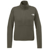 The North Face Women's New Taupe Green Double-Knit 1/2-Zip Fleece