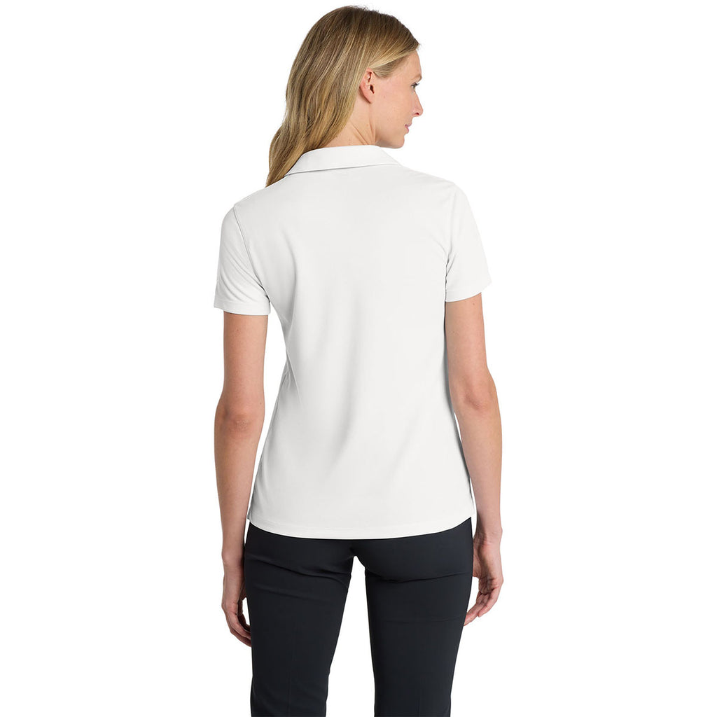 Nike Women's White Dri-FIT Micro Pique 2.0 Polo