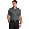 Nike Men's Dark Grey Dri-FIT Striated Polo