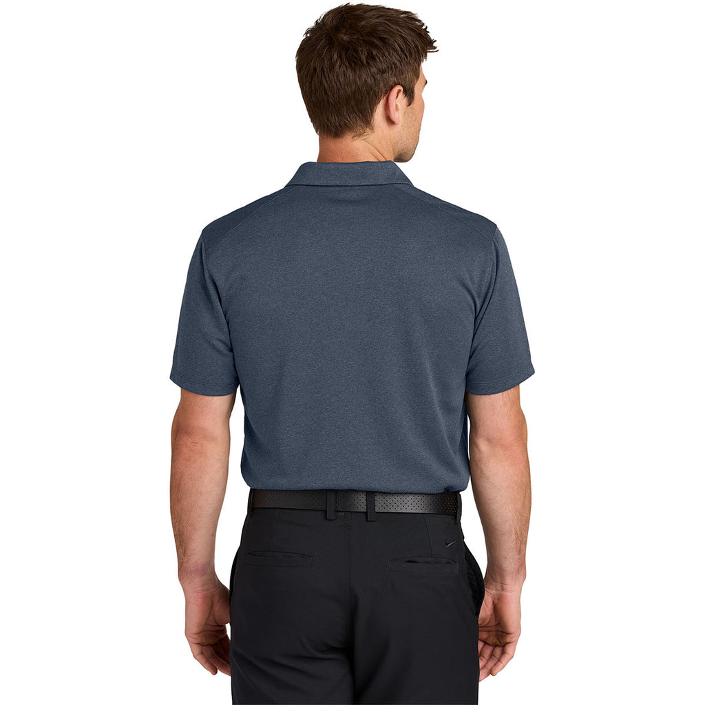 Nike Men's Navy Heather Dri-FIT Smooth Heather Polo