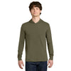 Next Level Men's Military Green Apparel CVC Long Sleeve Hoodie