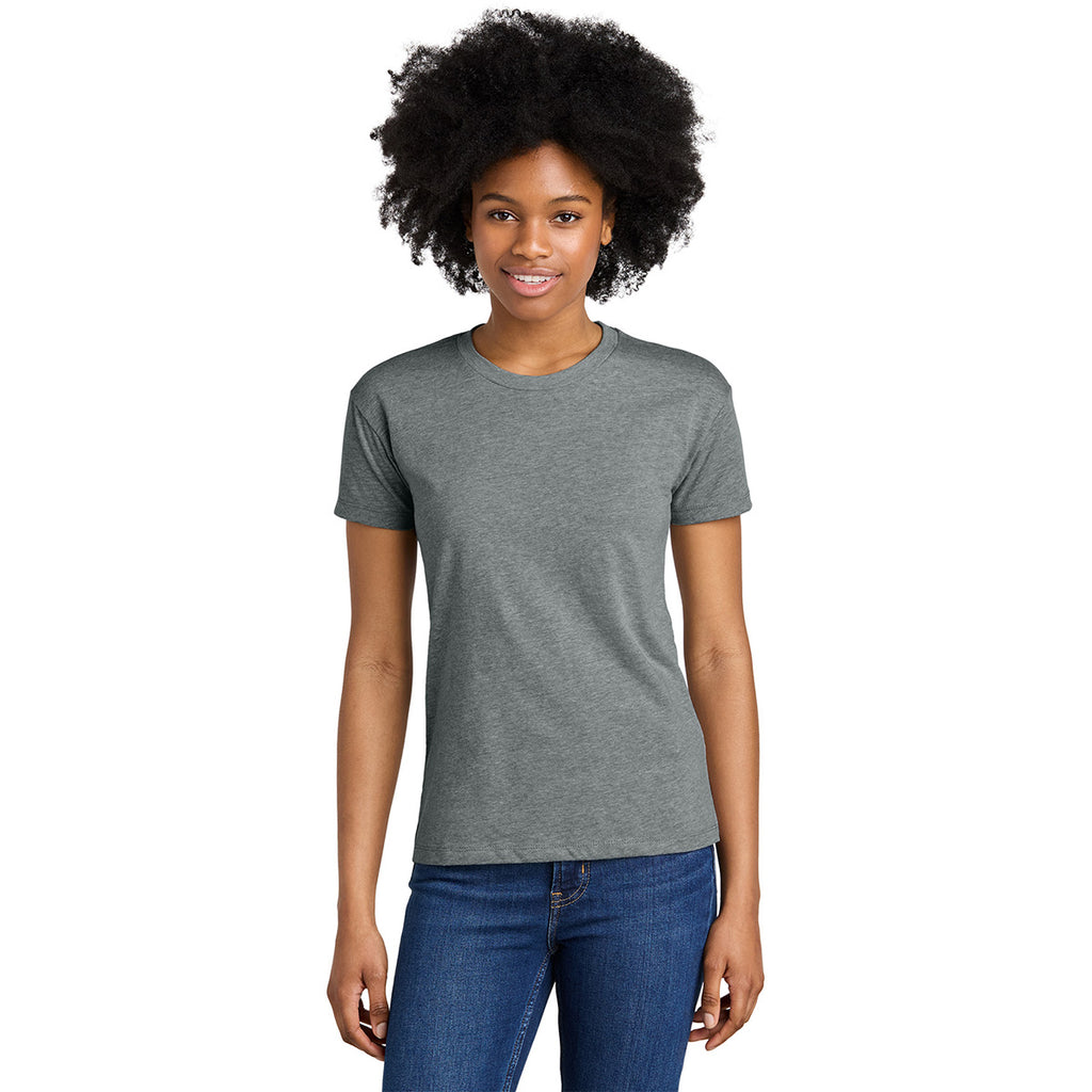 Next Level Women's Dark Heather Grey CVC Relaxed Tee