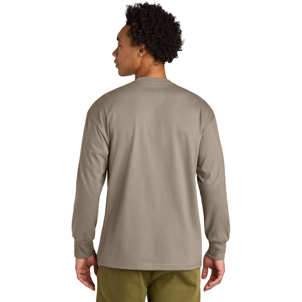 Next Level Men's Tan Heavyweight Long Sleeve Tee