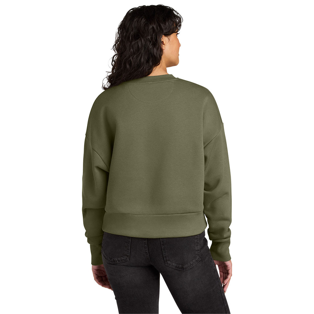 Next Level Women's Light Olive Heavyweight Sweatshirt
