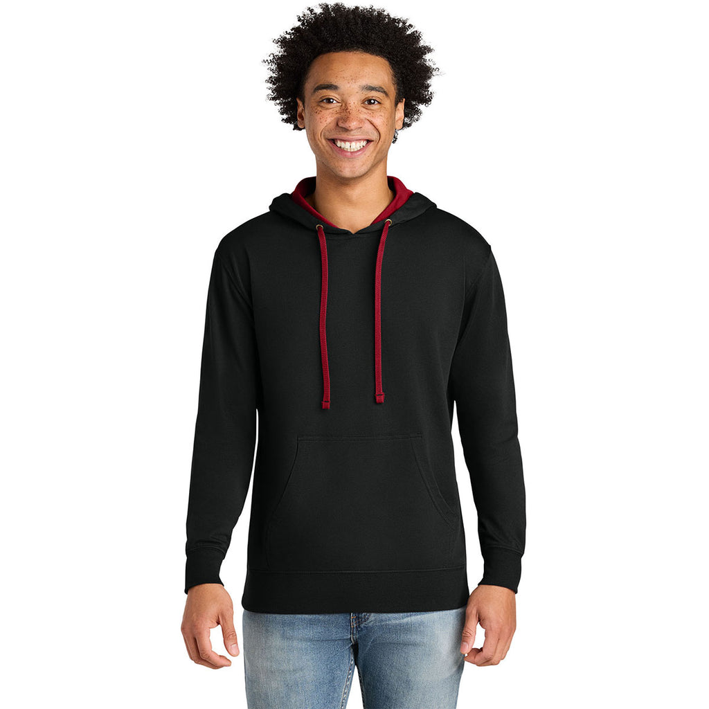 Next Level Men's Black/Red Laguna Hoodie