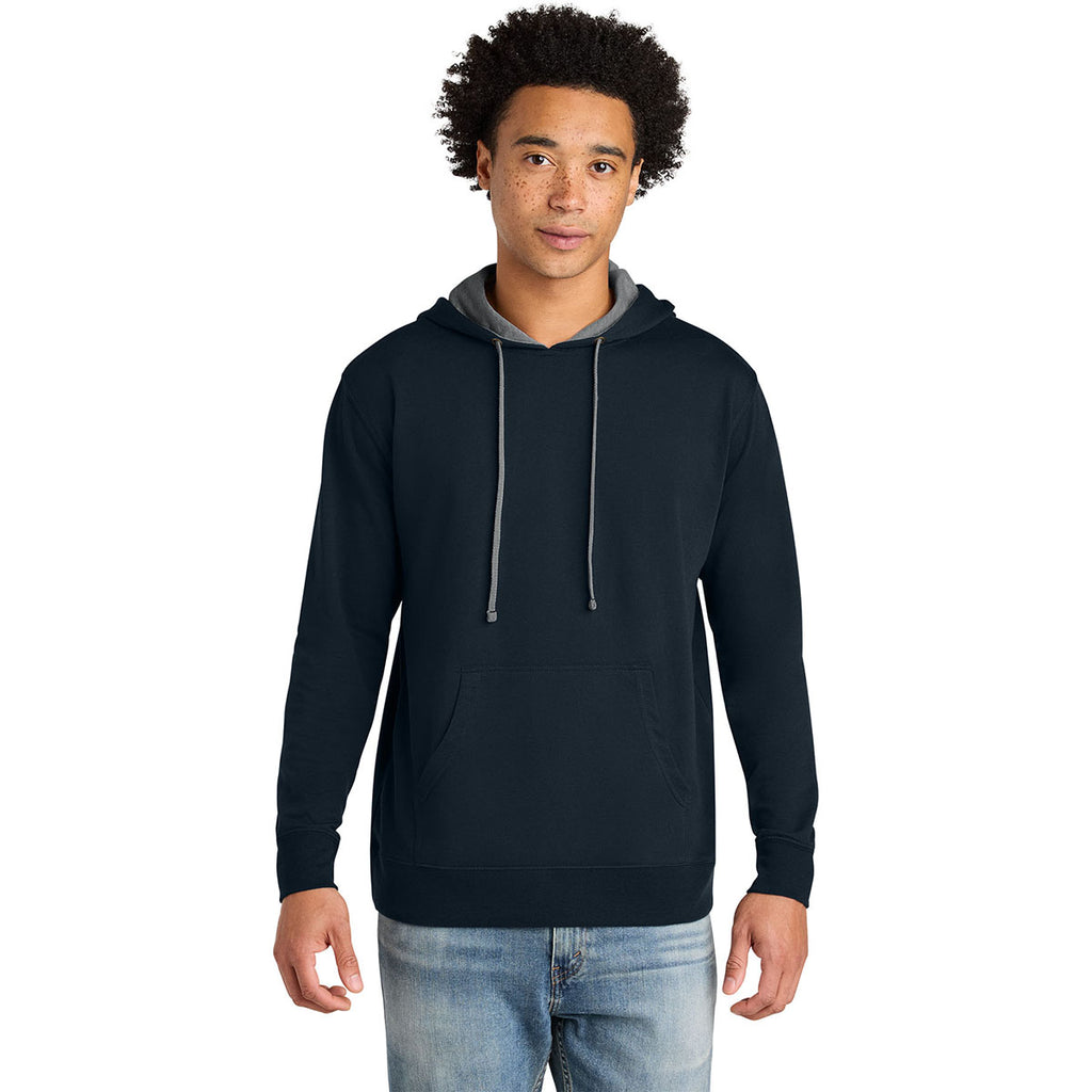 Next Level Men's Midnight Navy/Heather Gray Laguna Hoodie