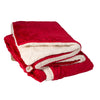 Primeline Red Micro Mink Sherpa Blanket