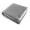 Primeline Grey Micro Mink Sherpa Blanket