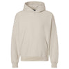 Hanes Unisex Sand Beefy Sweats Premium Heavyweight Hooded Sweatshirt
