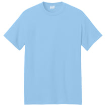 Port & Company Men's Light Blue Core Blend Recycled Tee