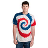 Port & Company Men's USA Rainbow Tie-Dye Tee