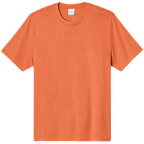 Port & Company Men's Deep Orange Heather Heather Performance Tee