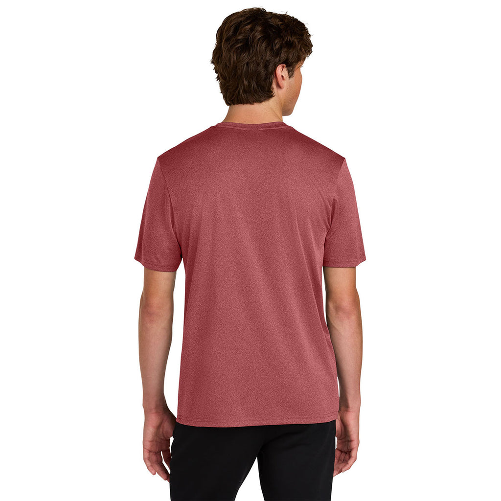 Port & Company Men's Deep Red Heather Heather Performance Tee