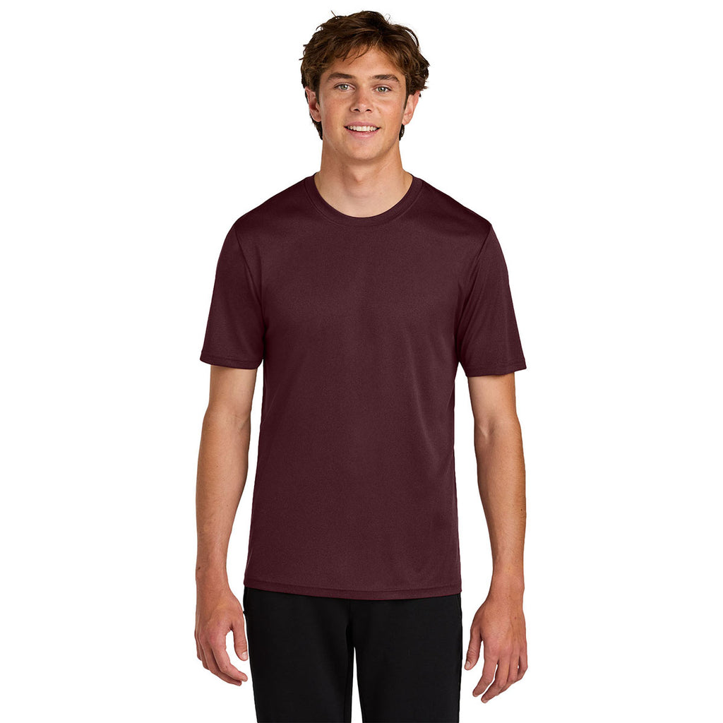 Port & Company Men's Vintage Athletic Maroon Heather Performance Tee
