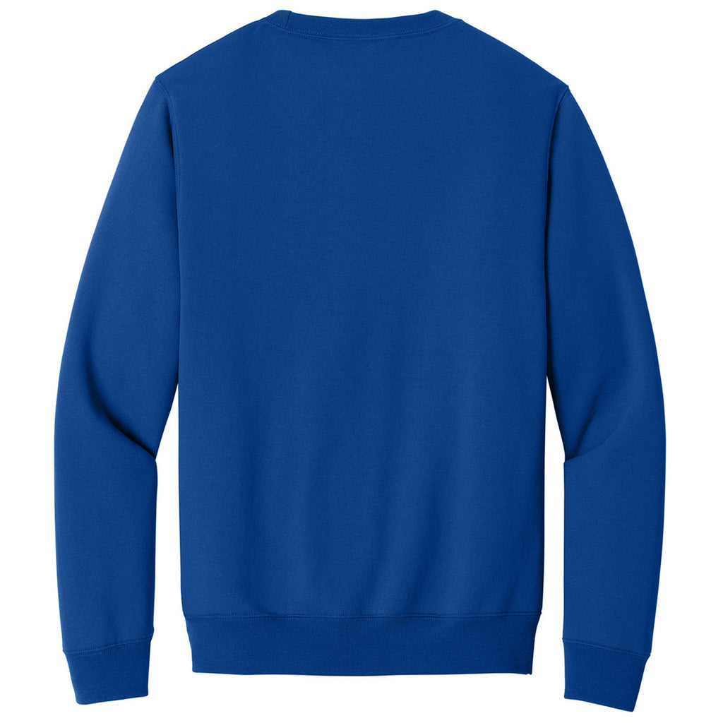 Port & Company Unisex True Royal Core Fleece Crewneck Pocket Sweatshirt