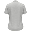 Perry Ellis Women's White Grey Heather Double Knit Polo