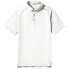 UNRL Men's White Pique Pro Polo