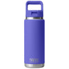 YETI Ultramarine Violet Rambler 26 oz Water Bottle with Color Matching Straw Cap