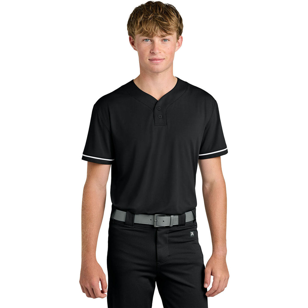Richardson Men's Black Select 2-Button Baseball Jersey