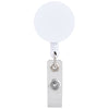 Beacon White Id Buddy Round Retractable Swivel Badge Reel