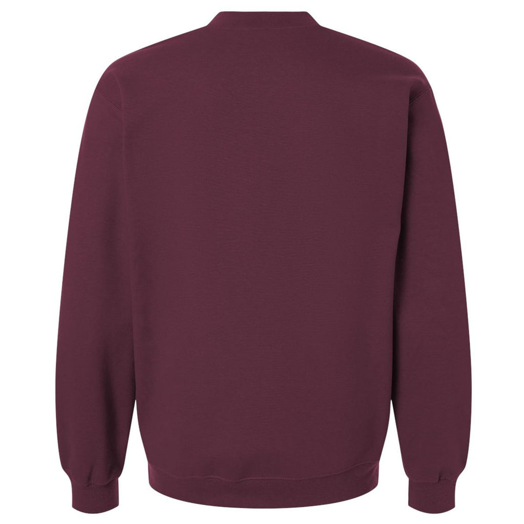 Gildan Unisex Maroon Midweight 1/4 Zip Sweatshirt