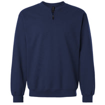 Gildan Unisex Navy Midweight 1/4 Zip Sweatshirt