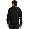 Gildan Men's Black Softstyle Midweight Fleece Full-Zip Hooded Sweatshirt