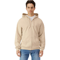 Gildan Unisex Sand Softstyle Fleece Hooded Sweatshirt