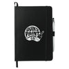 Bullet Black 6'' x 8.5'' FSC Mix Crown Journal with Pen-Stylus