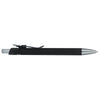 Bullet Black Metallic Recycled Aluminum Soft Touch Gel Pen