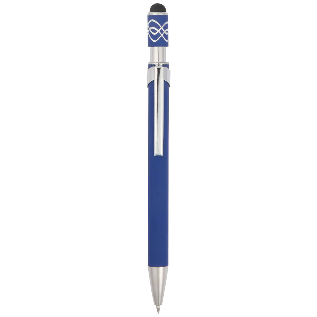 Bullet Blue Simple Fidget Recycled Stylus Gel Pen