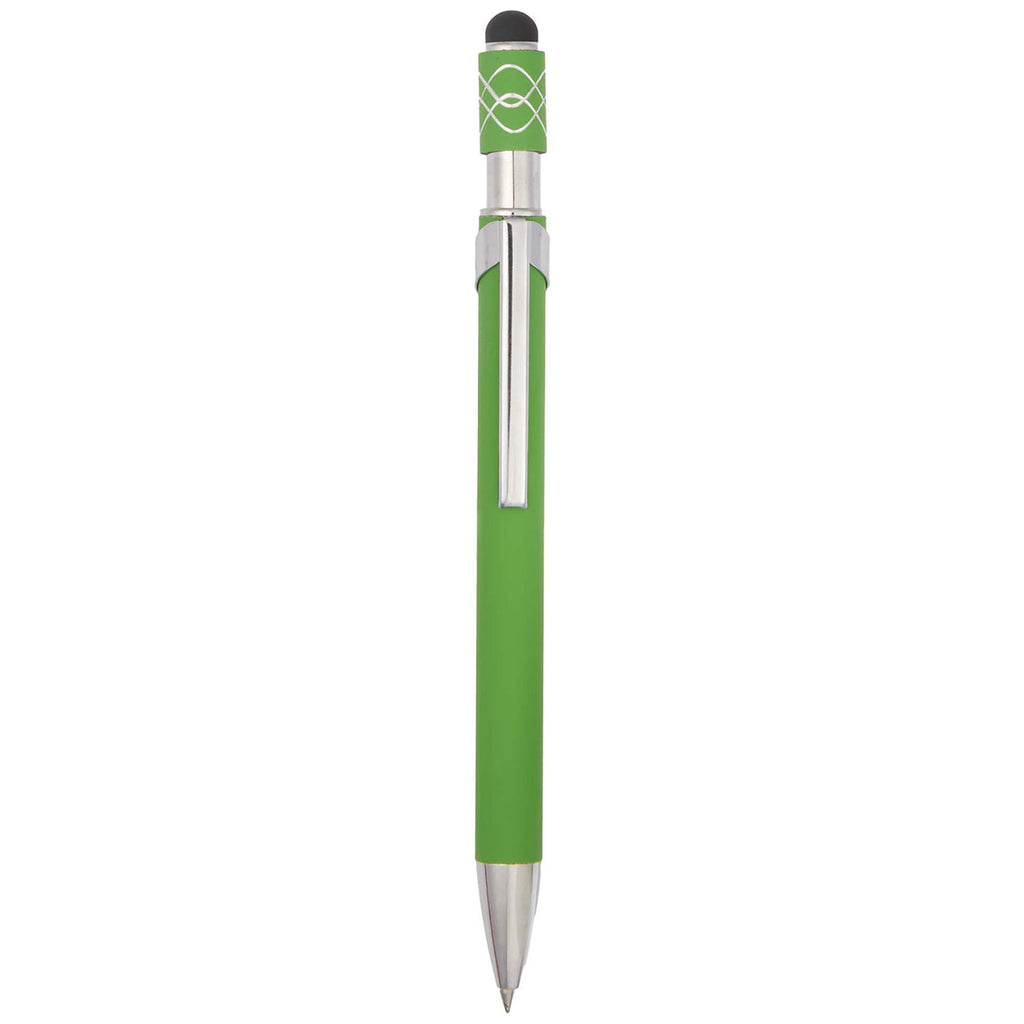 Bullet Green Simple Fidget Recycled Stylus Gel Pen