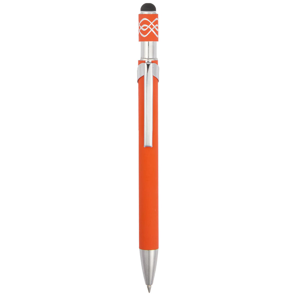 Bullet Orange Simple Fidget Recycled Stylus Gel Pen