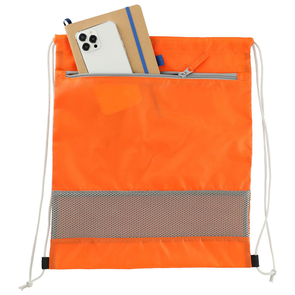 Bullet Orange Sparks Recycled Drawstring Bag