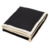 Bullet Black Super Soft Large Fleece Sherpa Blanket - 50'' x 60'' Unfolded