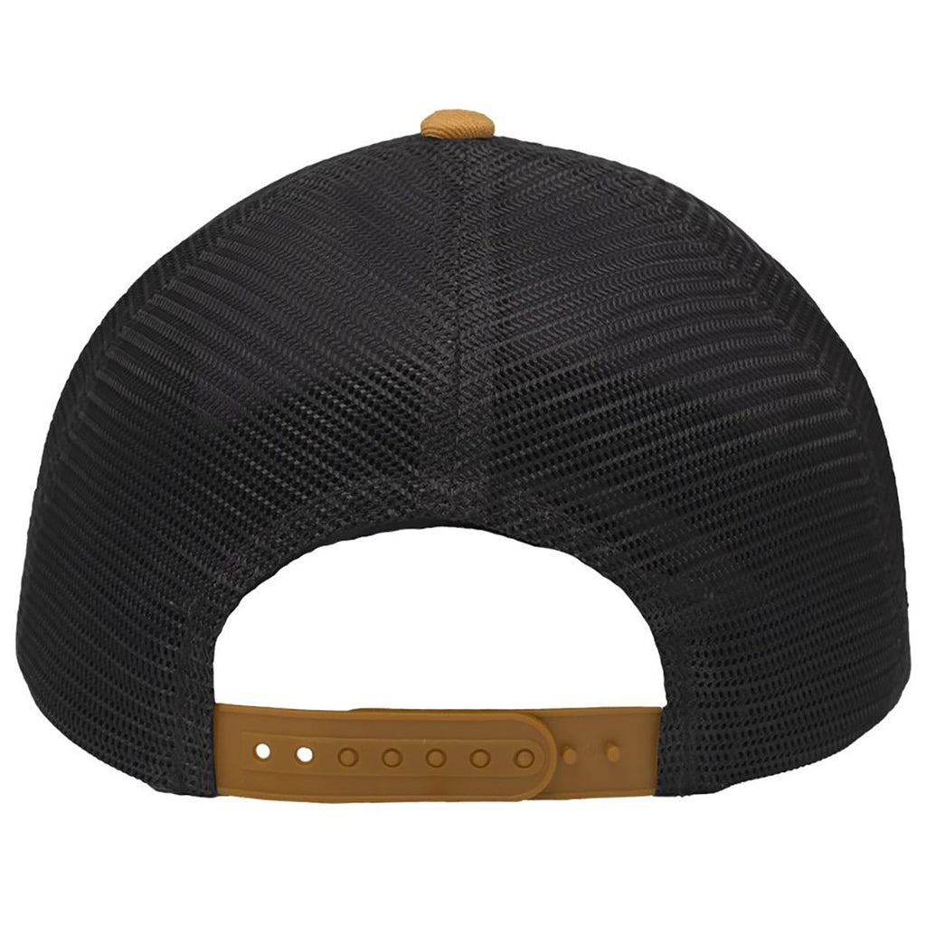 Sportsman Heather Grey/Charcoal/Vegas Gold Lo-Pro Mesh Back Trucker Fit Cap