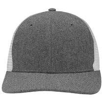 Sportsman X Hatch Grey/White Modern Six-Panel Trucker Fit Cap