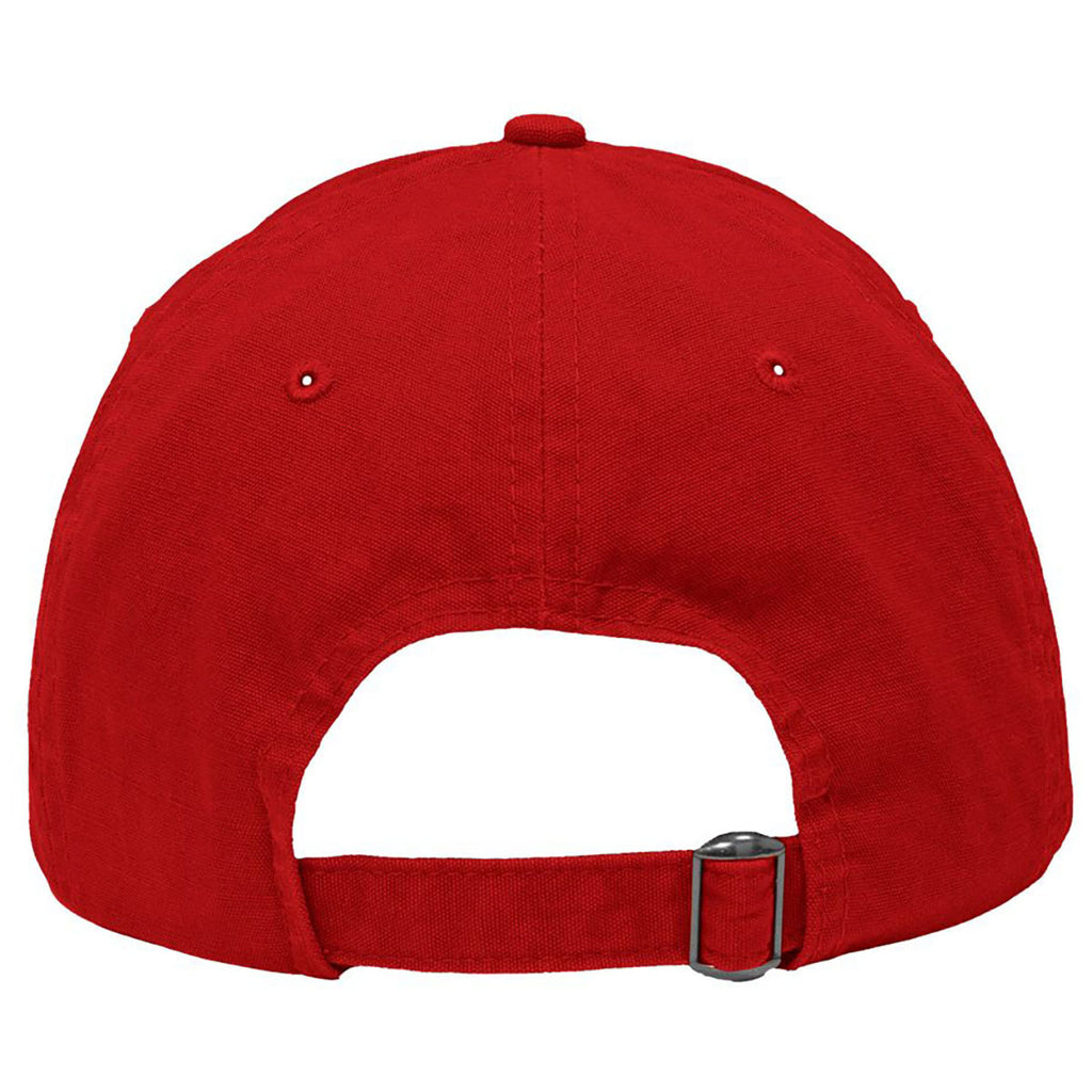 Sportsman Chino Red Dad Hat Fit