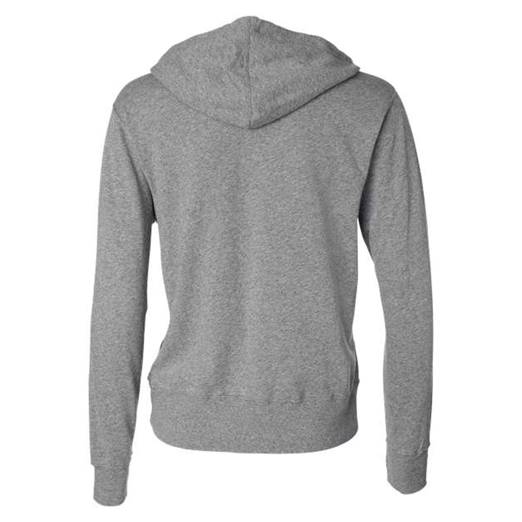 Independent Trading Co. Salt Pepper Heathered French Terry Full-Zip Hooded Sweatshirt