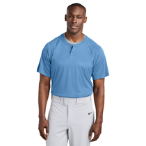 Sport-Tek Unisex Carolina Blue PosiCharge Competitor 2-Button Henley