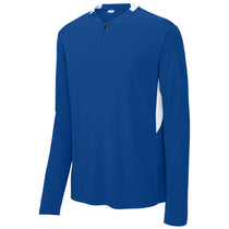 Sport-Tek Men's True Royal/White Club 1/4-Zip Pullover