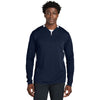 Sport-Tek Men's True Navy/White Club 1/4-Zip Pullover