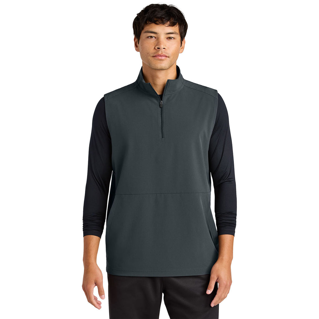 Sport-Tek Men's Iron Grey Repeat 1/4-Zip Vest