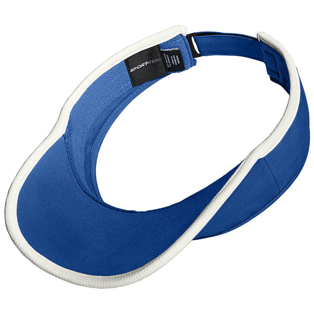 Sport-Tek True Royal/White Repeat Visor